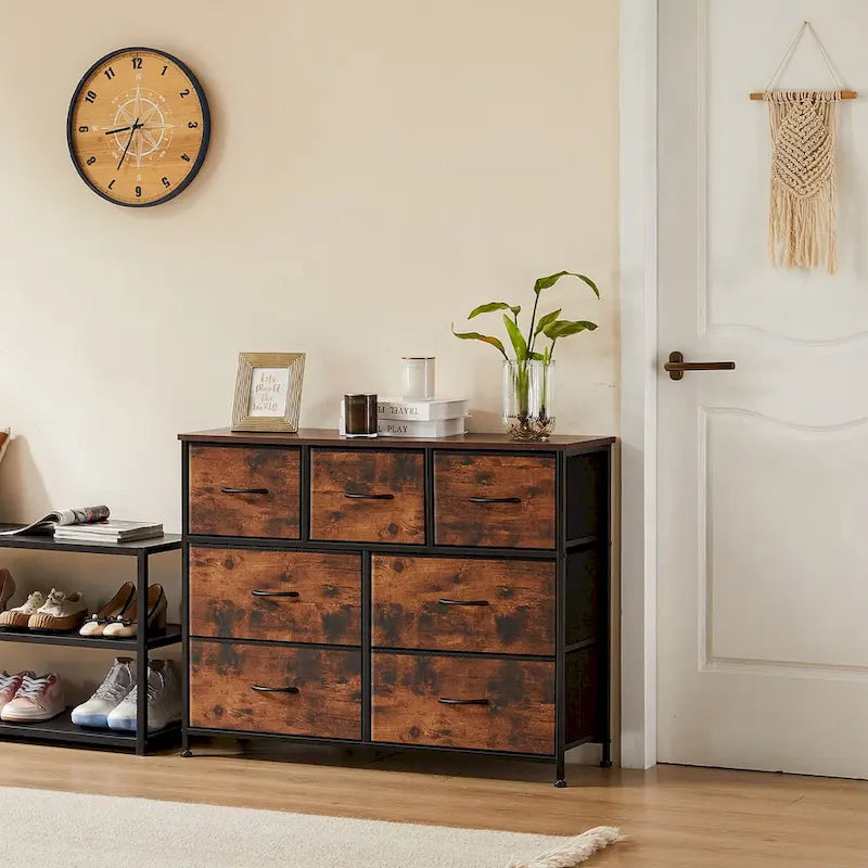 7 Storage Spaces, Assembled Wardrobe Lockers, Bedroom Furniture Lockers