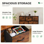Assembled Wardrobe Dresser with 7 Storage Spaces