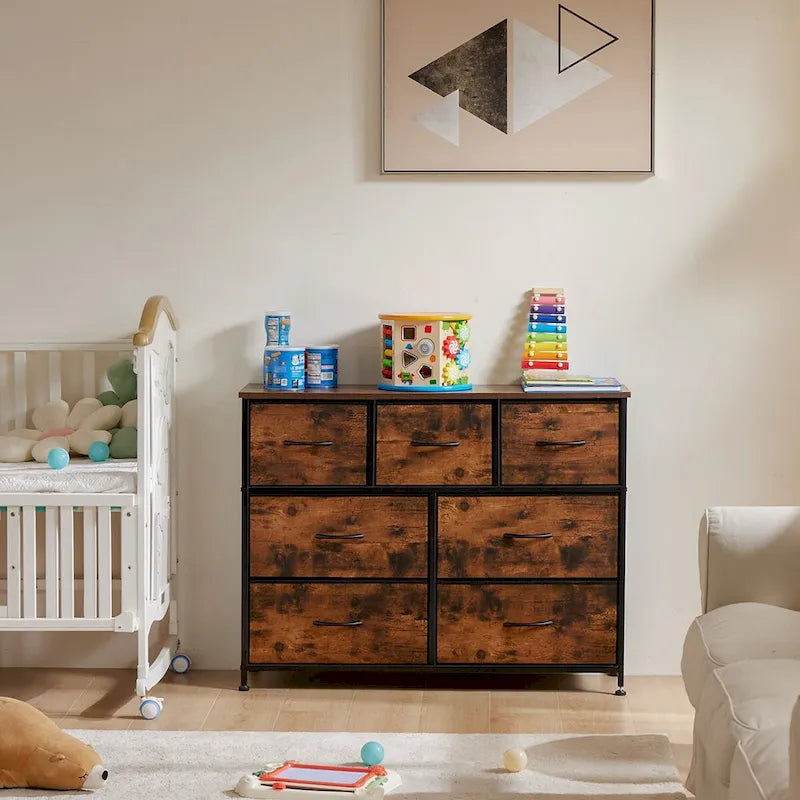 7 Storage Spaces, Assembled Wardrobe Lockers, Bedroom Furniture Lockers