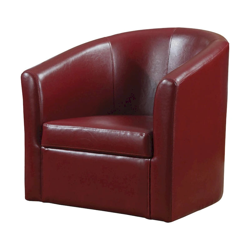 Compact Accent Chair, Red
