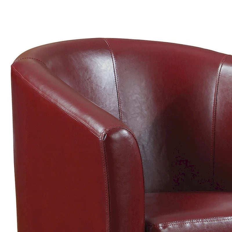 Compact Accent Chair, Red