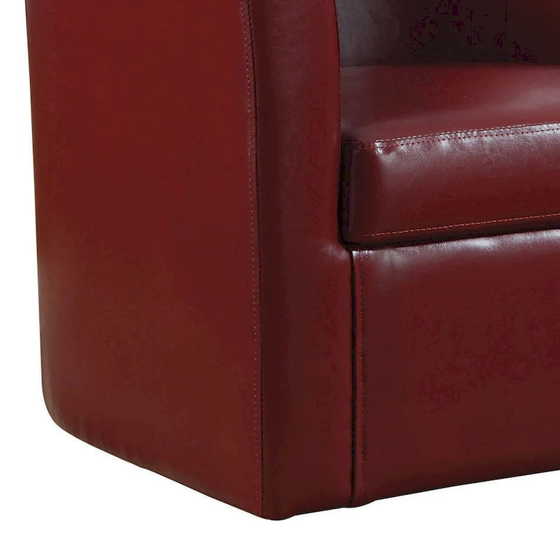 Compact Accent Chair, Red