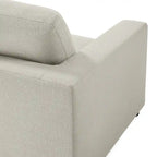 Armless Slipper Accent Chair with Down Feather Cushion