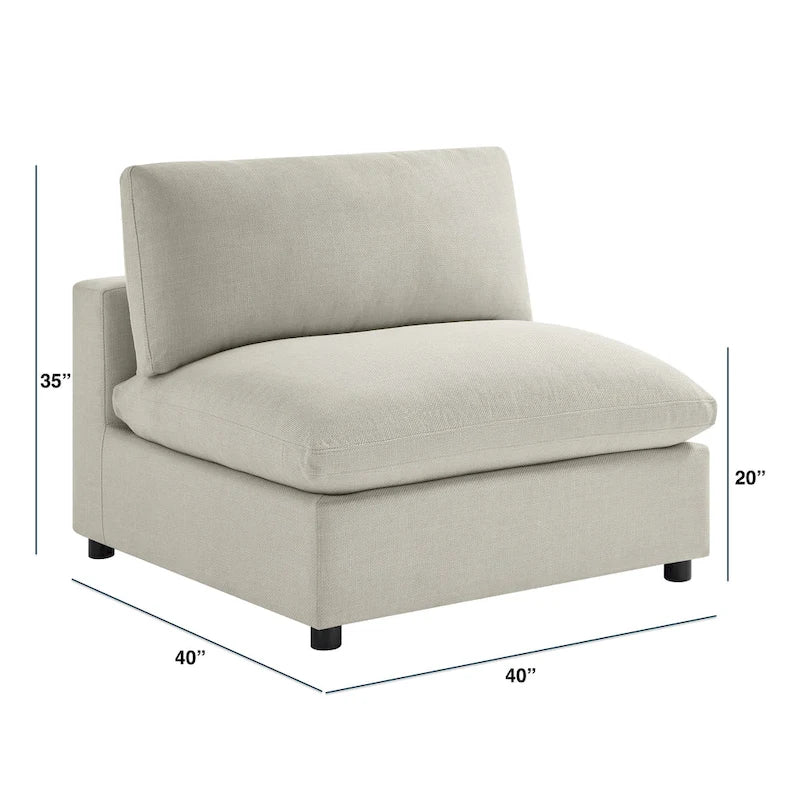 Armless Slipper Accent Chair