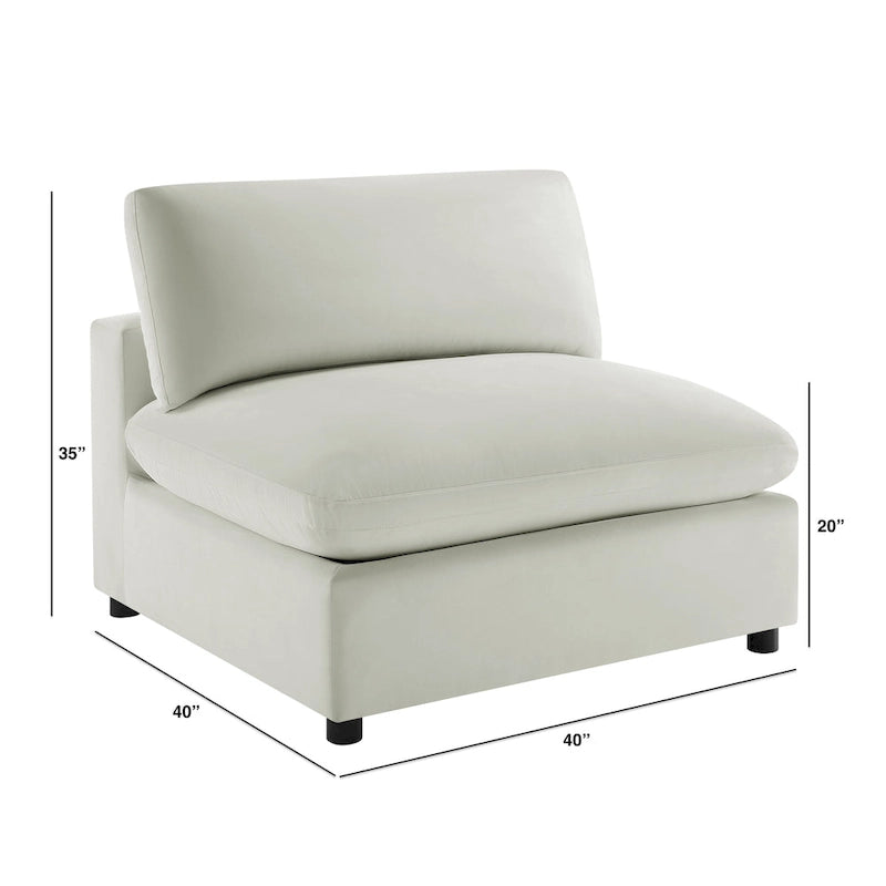 Armless Slipper Accent Chair