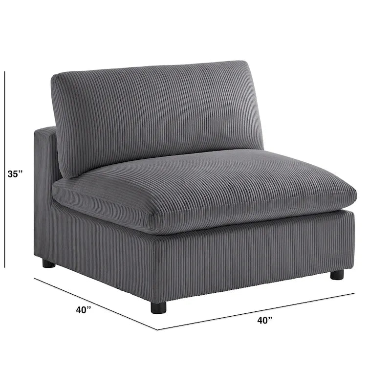 Armless Slipper Accent Chair