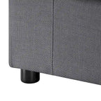 Armless Slipper Accent Chair with Down Feather Cushion