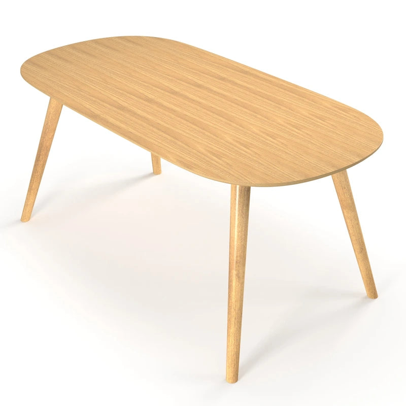 Natural Finished Rectangular Dining Table