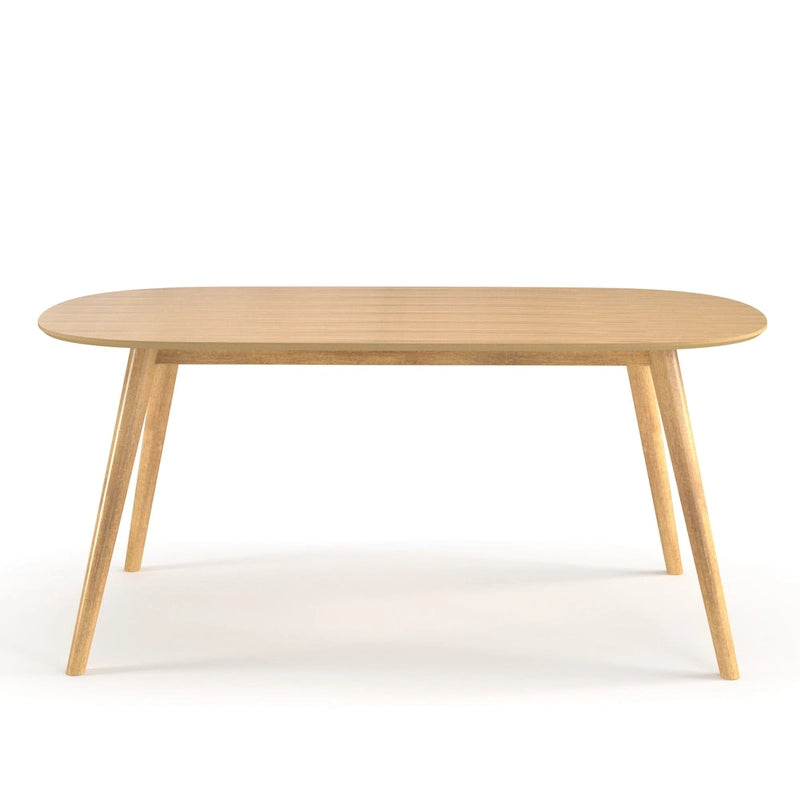 Natural Finished Rectangular Dining Table