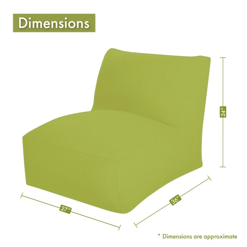 Indoor Links Bean Bag Chair Lounger 36 in L x 27 in W x 24 in H