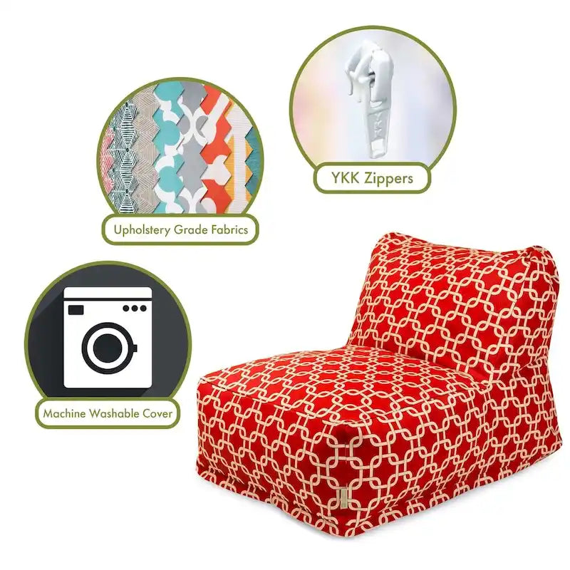 Indoor Links Bean Bag Chair Lounger 36 in L x 27 in W x 24 in H