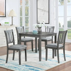 Wooden Square Dining Table for 4 with Tapered Legs