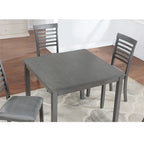 Wooden Square Dining Table for 4 with Tapered Legs