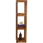 Teak Multi-Tier Shelving Unit for Bath or Any Room
