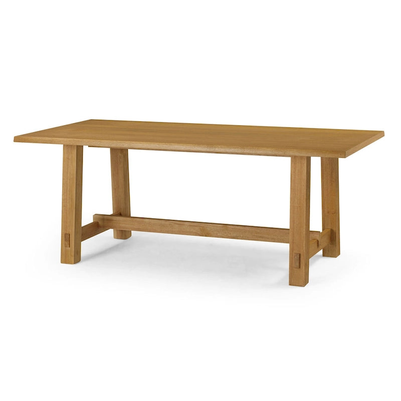 Rectangular Wooden Dining Table in Weathered Black Finish