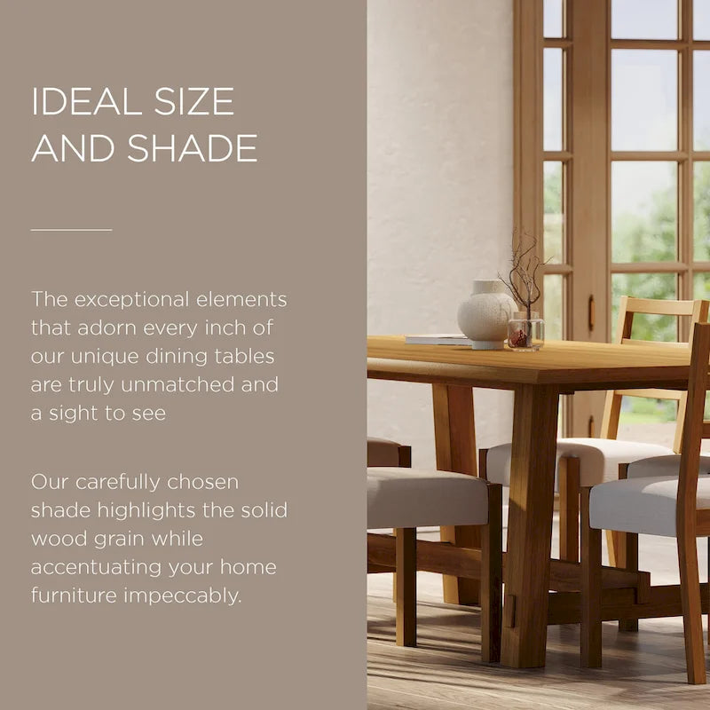 Rectangular Wooden Dining Table in Weathered Black Finish