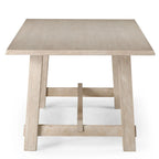 Rectangular Solid Wood Dining Table in Weathered Black Finish 78.75 Inches