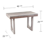 Modern Faux Marble Writing Desk Multifunctional Dining Table or Hobby Workstation